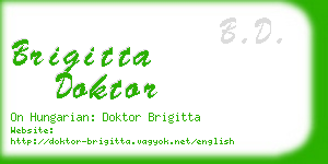 brigitta doktor business card